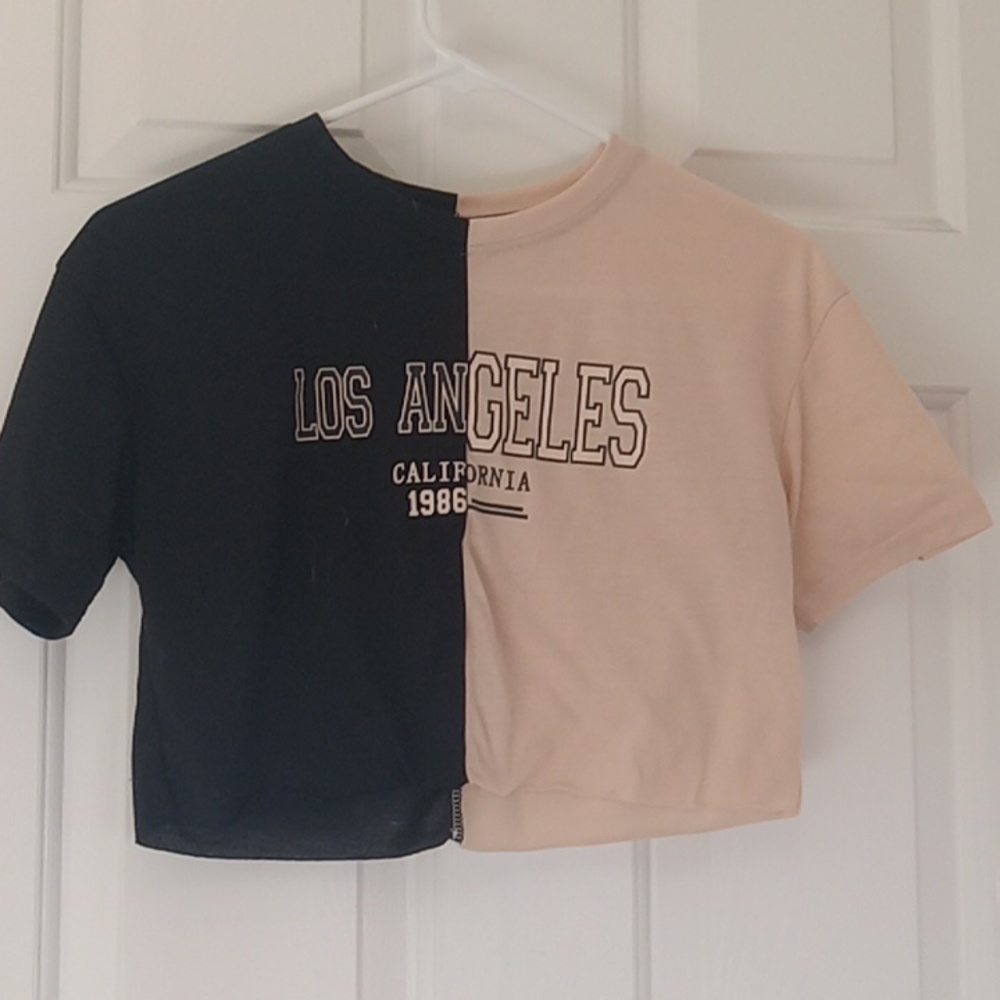 Black and cream shirt from SHEIN, size is 160.